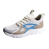 Sneaker Damen Weiss, Sportschuhe Damen Atmungsaktiv Sneaker Turnschuhe - Fitness Schuhe Running Laufschuhe Slip On Sneakers Damen Gym Weiche Joggingschuhe