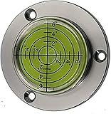 50 mm Wassergürtel-Magnetwaage, hohe Präzision, horizontales Blasen-Aluminiumgehäuse, Bullseye-Wasserwaage, runde Neigungsmesser für Vermessungsinstrumente und Tribrachs (mit Magnet)