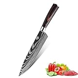 Aleevii Küchenmesser, Professionelles Kochmesser 7CR17 Edelstahl - Küchenmesser Scharf für Gemüse, Fleisch & Mehr - Präzisions Chefmesser mit Ergonomischem Griff - Langlebiges Messer Küche (33cm)