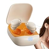 Generisch Wireless Earbuds – 5x5x2.6cm In Ear Headphones | Noise Cancelling Earbuds, ABS Mini 5.4 Hearing Aids Earphones with Powerful Bass for Sleeping, Outdoor Sports, Office, Home, Camping, Travel