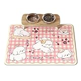 Haustier Futtermatte - Hunde- Und Katzenfuttermatte - Saugfähige Antirutschmatte 30x40 cm Schutz Unterlage Gegen Wasserspritzer Bodenbelagschutz Für Katzennapf Indoor