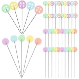 HOOTNEE 200 Stück Praktisches Stecknadel Flachkopf für Handarbeit und Stofffixierung Langlebige Kunststoff Eisenpins zum Nähen Basteln Geschenk für Frauen