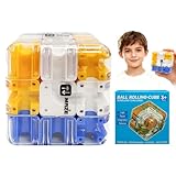 Large Labyrinth 3D Puzzl Maze Cube, 3D Labyrinth Kugel Komplexes Puzzle Mit Rollenden Kugeln, Kugellabyrinth Zauberwürfel Spielzeug Interaktives Würfel Lernspielzeug Für Klassenpartys (C)