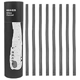 Toyvian 25 Professionelle Weidenkohle Kohlestifte 7 9mm Zeichenkohle Stifte zum Skizzieren Zeichnen für Künstler und Studenten