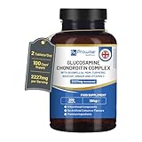 Glucosamin- und Chondroitin-Komplex 2227 mg pro Portion | 200 hochwirksame Tabletten | 8 Nährstoffkomponenten | Hergestellt in Großbritannien von Prowise