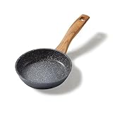 STONELINE Back to Nature Bratpfanne, 16 cm, antihaftbeschichtete Pfanne mit echten Steinpartikeln, alle Herdarten inkl. Induktion, fettfreies Braten