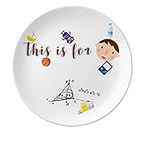 Stereo Side Formula Function Porzellan Teller Dinner Round Dish Boy Man
