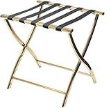 Faltbarer Gepäckträger aus Metall mit Nylonbändern - Platzsparender Kofferständer für Gästezimmer, Haus & Hotel - Stilvoller & langlebiger Gepäckhalter für einfachen Zugang