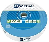 MyMedia CD-R 700 MB, 10er Pack Spindel, CD Rohlinge Printable, 52-fache Brenngeschwindigkeit mit Langer Lebensdauer, Leere CDs beschreibbar, Audio CD Rohling, CD bedruckbar