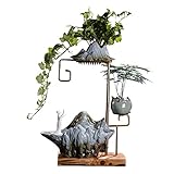 Indoor-Wasserbrunnen Tischbrunnen Chinesischer Stil Fließende Wasserornamente Feng Shui Glück Kreativ Wohnzimmer Büro Schlafzimmer Brunnen Desktop Dekorationen Meditationsbrunnen