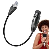 5-poliger Stecker und Buchse auf RJ45-Stecker, Netzwerkstecker, Audiokabel, Verlängerungskabel, hervorragende Leistung, umfangreich anwendbar, 50 cm, für Verstärker, Mischpulte, KTV-Geräte