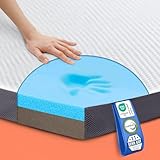 MKS 2-in-1 Gel Topper – Gelschaum Topper 180x200cm mit H3 & H4, 5-Schichten-Komfort, Druckentlastung & Mesh-Seiten – Wende-Matratzentopper für Seiten-, Rücken- & Bauchschläfer