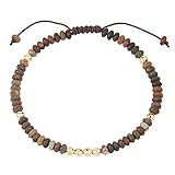 Edelstein Armband,4 Mm Natürliches Buntes Picasso-Geflochtenes Armband, Facettierte Vergoldete Perlen, Verstellbarer Schmuck, Reiki-Yoga, Spirituelle Geschenke Für Frauen, Beste Freunde