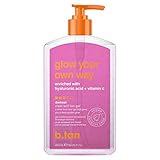b.tan Transparentes Selbstbräunungsgel | Glow Your Own Way – Nicht Abfärbend, Schnell Trocknend, Ultra-Dunkle Graduelle Sonnenlose Selbstbräunungslotion, Kein Künstlicher Selbstbräunergeruch