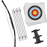 Bow Archery Pfeil und Bogen Erwachsene Holzbogen Erwachsene Compound Bogen Recurvebogen Langbogen Jagdbogen Bogen Set Recurvebogen Set für Erwachsene Bogensport