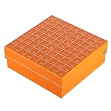 MUSISALY Gefrierdeicherbox Reagenzglas Aufbewahrung von Reagenzgläsern Aufbewahrungsbehälter für Zentrifugenröhrchen Labor-Reagenzglashalter Laborröhrchenhalter Röhrenbehälter Papier Orange