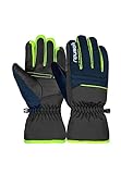 Reusch Unisex Jugend Kinder Handschuhe Alan Junior Warm, Winddicht, Extra Atmungsaktiv, schwarz/blau/grün, 5.5