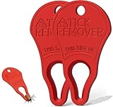 Zeckenzange - Zeckenentferner für Hunde und Katzen - Werkzeug Typ Schlüsselanhänger - effektiv und sicher - einfach zu bedienen und zu transportieren - Zeckenentferner - 2 Stück