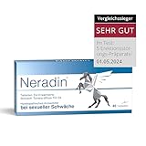 Neradin Tabletten - Potenzmittel für den Mann mit Damiana: Rezeptfreies Arzneimittel bei sexueller Schwäche wie z.B. Erektionsstörungen - Testosteron-Booster für spontanen Sex - 40 Tabletten