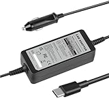 LabTEC 12 V-24 V Auto USB-C Kfz-Ladegerät Laptop Netzteil Universal 90 W 65 W für MacBook Pro/Air Lenovo Thinkpad Acer Asus Chromebook Samsung Dell und weitere Typ-C-Geräte