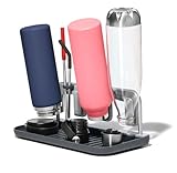 OXO Good Grips-Flaschentrockengestell mit Aluminiumrahmen, Cool Grey