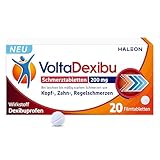 Volta-Dexibu Schmerztabletten, Schnelle & Effektive Schmerzlinderung bei Kopfschmerzen, Zahnschmerzen, Regelschmerzen, 20 Filmtabletten