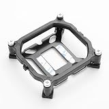 YAODHAOD CPU-Kühlkörper Basishalterung ，Kühlerlüfter unten Eisenregal für Intel LGA 1700 1200 115X 1366 2001 Sockel Serie Hauptplatte (Schwarz, Halter + Rückplatte)