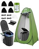 ZP8 Braun WC Schwarz Zelt Camping Licht
