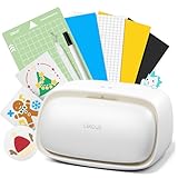 Likcut S501 Plottermaschine, Mini Schneideplotter Verfügbar für Vinyl, Iron on und Karten mit Einsteiger Set, Beige