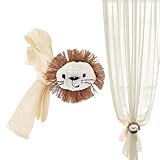 Drape Krawattenrücken - Plüsch Tiervorhangkrawatte, Cartoon Home Vorhangseilhalter | Cartoon Lion Weiches Süßes, Vorhänge Halterbacks, Dekorative Accessoires Für Kindergarten, Schlafzimmer, Wohn
