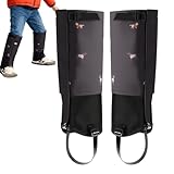 Walopola Schuhgamaschen, wasserdicht, verstellbar, für Kinder, Wandern, Schnee, Beingamaschen, für Teenager, Jungen, Mädchen, Jugendliche, Klettern, Motorradfahren, Radfahren, Skifahren, Wandern