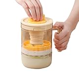 Sieb Mit Deckel | Wiederverwendbarer Filter Mit Feinmaschigem Sieb - TrockenSeparator Mit Druckfeder,für Tee Nussmilch Soja Molke Käse Kaffee Frühstück gesunde