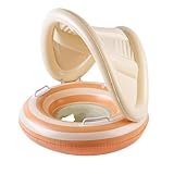 Schwimmring für Babys, sicherer Schwimmsitz, verstellbarer Schwimmstuhl für Babys, mit Sonnenschutz für Kleinkinder