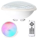 Kingwen 40W RGB LED Poolbeleuchtung LED Poolbeleuchtung Unterwasser Mit Fernbedienung 4000lm IP68 Wasserdichte LED Unterwasserleuchten 12V AC/DC Poolscheinwerfer Unterwasser Beleuchtung