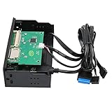 ZDETGU 5.25 Zoll 3.5 Zoll Dockingstation mit Großer Kompatibilität für Schnelldateiübertragungen und Zuverlässige Haltbarkeit