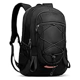 Petfu Rucksack Herren Wanderrucksack 40L Tagesrucksack Groß Laptop Rucksack 15.6-17 Zoll Wasserdichter Rucksack für Business, Schule, Radfahren, Wandern und Sport（Schwarzer）