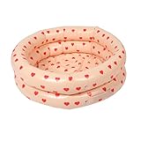 HANABASS aufblasbares Kinderbecken Faltbarer Pool für Minipool für Babys aufblasbares Babybecken Aufblasbarer Pool für Säuglingspool schweben PVC Beige