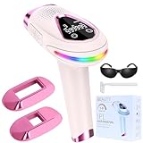 IPL Geräte Haarentfernung - 6.8cm² Großkaliber Schnell Laser Haarentfernung mit 2 Ersatzköpfe,3-in-1 Zuhause Dauerhafte Haarentfernungsgerät mit HR/SC/RA,Damen Lazer Epilasyon für Gesicht,Intimbereich