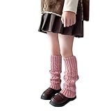 Mädchen Stulpen Beinwärmer für Baby Kinderstulpen Babystulpen Weiche Winter Gestrickt Verdicken Beinstulpen Armstulpen Dehnbare Kniestrümpfe Leg Warmers für 3-14 Jahre Mädchen Tanz Sport Partyzubehör