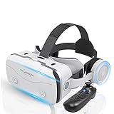 VR Brille Handy Virtual Reality Brille 3D HD 120°FOV VR Headset mit Bluetooth Fernbedienung 2022 New Kompatibel Video Spiele für 4,7-7,0 Zoll Android/iOS Smartphones Weihnachten Geschenk