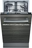 Siemens SR61IX05KE iQ100 Vollintegrierter Geschirrspüler, 78 kWh, 9 MGD, Smart Home kompatibel via Home Connect, varioSpeed, infoLight Betriebsanzeige