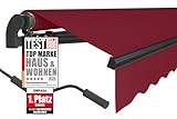 empasa manuelle Gelenkarmmarkise Markise 'Start' Sonnenmarkise Sonnenschutz Alu/Polyester komplett vormontiert, in verschiedenen Größen und Farben
