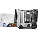 MSI MPG B650I Edge WiFi Mainboard, Mini-ITX - Unterstützt AMD Ryzen 7000 Serie Prozessoren, AM5-8 Phasen 80A VRM, DDR5 Memory Boost 6600+MHz/OC, 1 x PCIe 4.0 x16, 2 x M.2 Gen4, Wi-Fi 6E