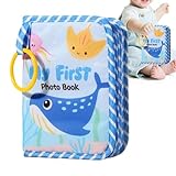 Babys Erstes Fotoalbum - Baby Fotoalbum Weiches Material,Mit Spiegel Weiche Erinnerungen Aufbewahrung Für Familie Eltern Geburtstag