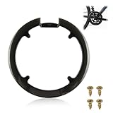 THKO Fahrrad Kettenradabdeckung, 42 44 Zähne Mountainbike Kettenradabdeckung Schützt Kette Und Kettenblatt Schwarz Robuste Fahrrad Zubehör Ideal Für Mountainbikes Und Straßenschwächen