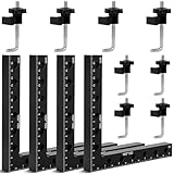 90 Grad Positionierungswinkel, Rechtwinklige Klemmen, 16 x 16 cm, Aluminiumlegierung, für Holzbearbeitung, Eckklemmwinkelwerkzeug für Bilderrahmen, Kisten, Schränke oder Schubladen (4er-Pack)