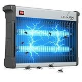 LEHMANN Insektenlampe, 26 W, Insektenvernichter Elektrisch gegen Insekten, Mücken, Fliegen Nachtfalter, Mückenfalle, bis zu 8000 h Lampenlebensdauer, für Flächen bis 150 m²