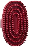 LeSalon Essentials Gummistriegel mit 3 Zahnkränzen oval, für Hunde, 1 Stück (1er Pack)