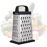 YC Kitchen Käsereibe, Reibe Edelstahl, Gemüsehobel, Reibe für gemüse, 4-seitig Vierkantreibe & Küchenreibe,Praktische Gadgets für die Küche (klein)