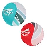 AIBAOBAO Wasserball, 2 Stück Wasserball für Kinder Erwachsene, Wasserhüpfball, Wasserbälle Wiederverwendbar 5.5 cm,Springen auf Wasser, Wasserspielzeug Kinder für Schwimmbad Strand und Meer
